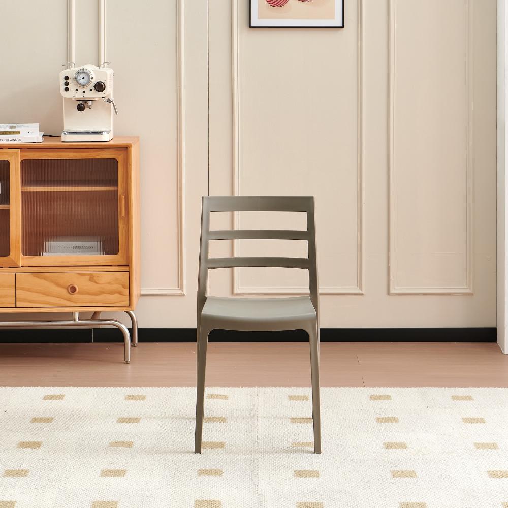 TuHome New York Modern Dining Chair, Contemporary Urban Acce - Taupe