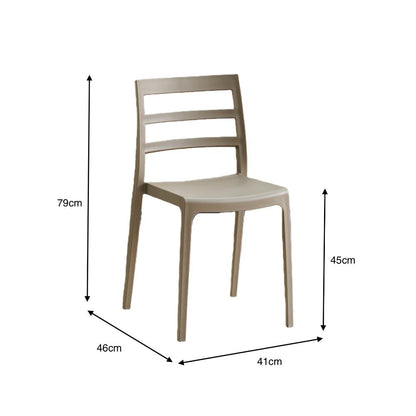 TuHome New York Modern Dining Chair, Contemporary Urban Acce - Taupe