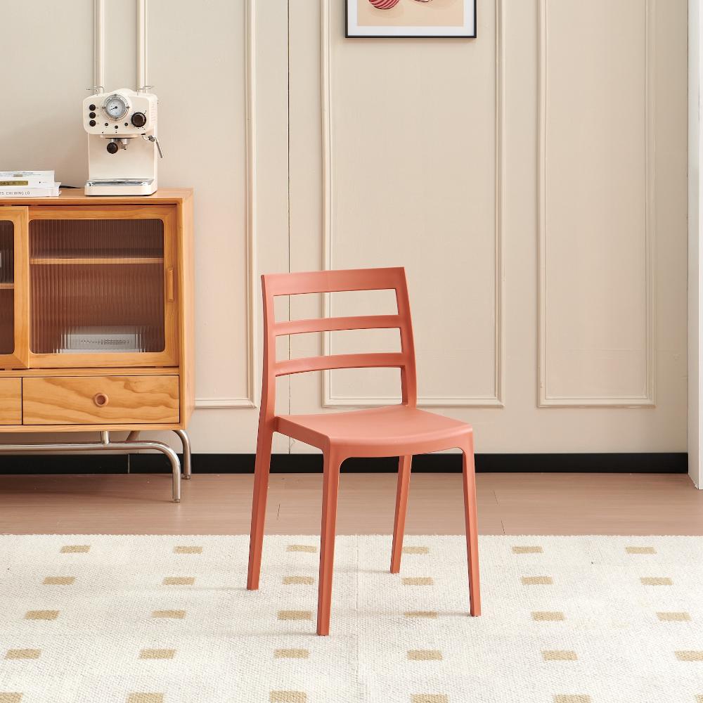TuHome New York Modern Dining Chair, Contemporary Urban Acce - Terracotta