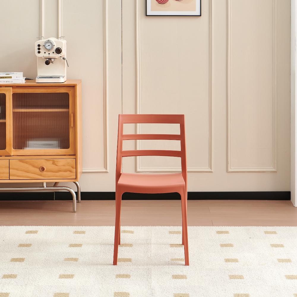 TuHome New York Modern Dining Chair, Contemporary Urban Acce - Terracotta