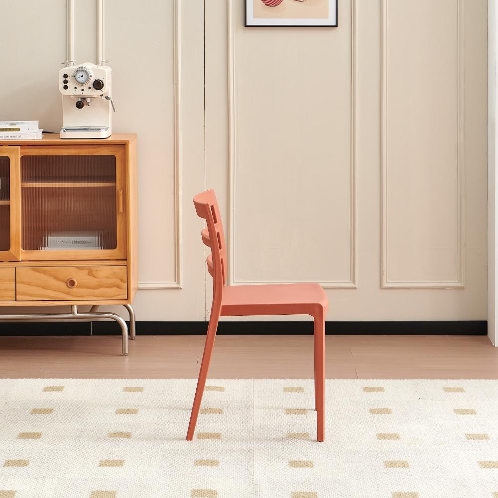 TuHome New York Modern Dining Chair, Contemporary Urban Acce - Terracotta