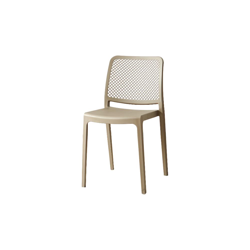 TuHome Manhattan Modern Dining Chair, Sophisticated High-Bac - Taupe