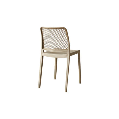 TuHome Manhattan Modern Dining Chair, Sophisticated High-Bac - Taupe