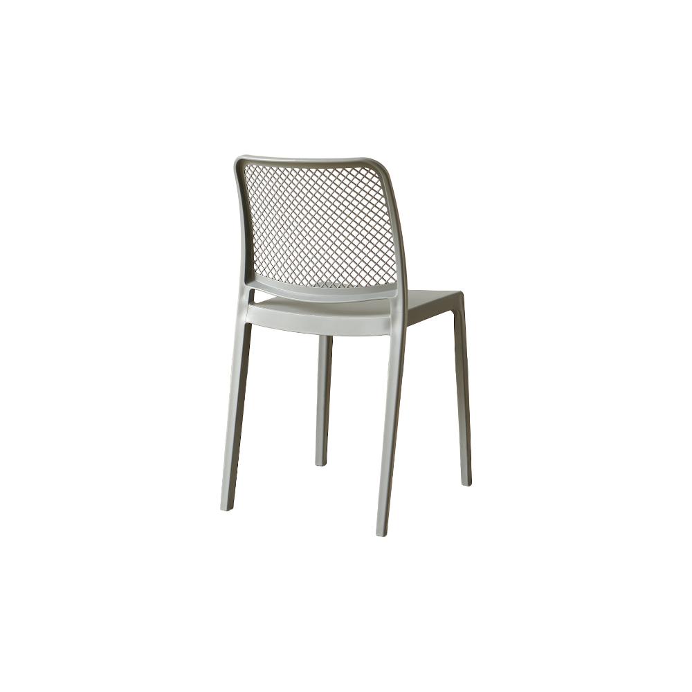 TuHome Manhattan Modern Dining Chair, Sophisticated High-Bac - Grey