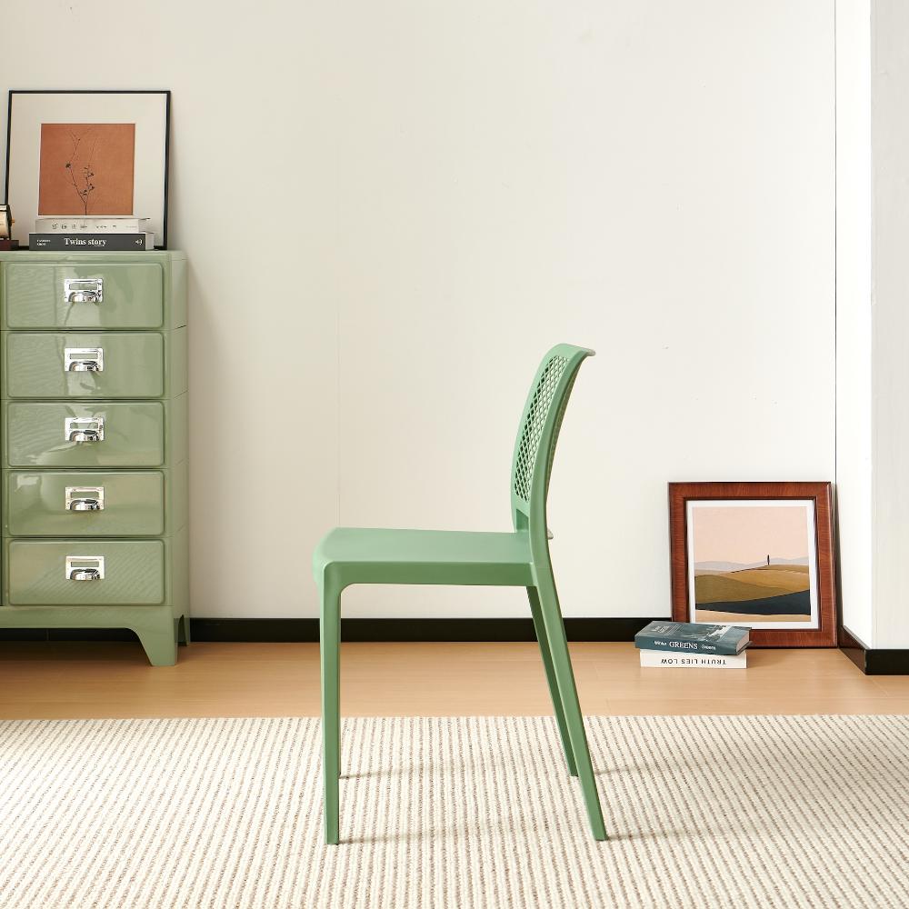 TuHome Manhattan Modern Dining Chair, Sophisticated High-Bac - Olive