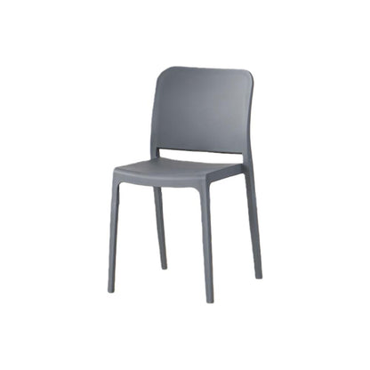TuHome Triveca Mid-Century Modern Dining Chair, Luxe Upholst - Grey