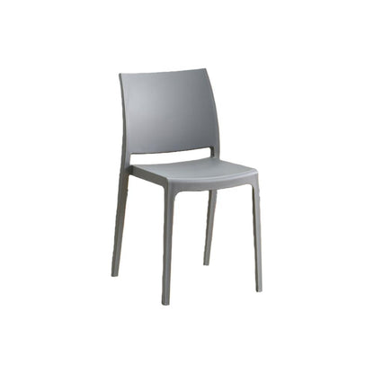 TuHome Soho Modern Dining Chair, Contemporary Compact Accent - Dark Grey