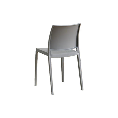 TuHome Soho Modern Dining Chair, Contemporary Compact Accent - Dark Grey