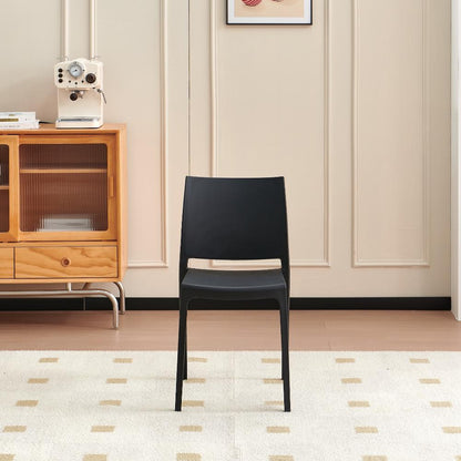 TuHome Soho Modern Dining Chair, Contemporary Compact Accent - Black