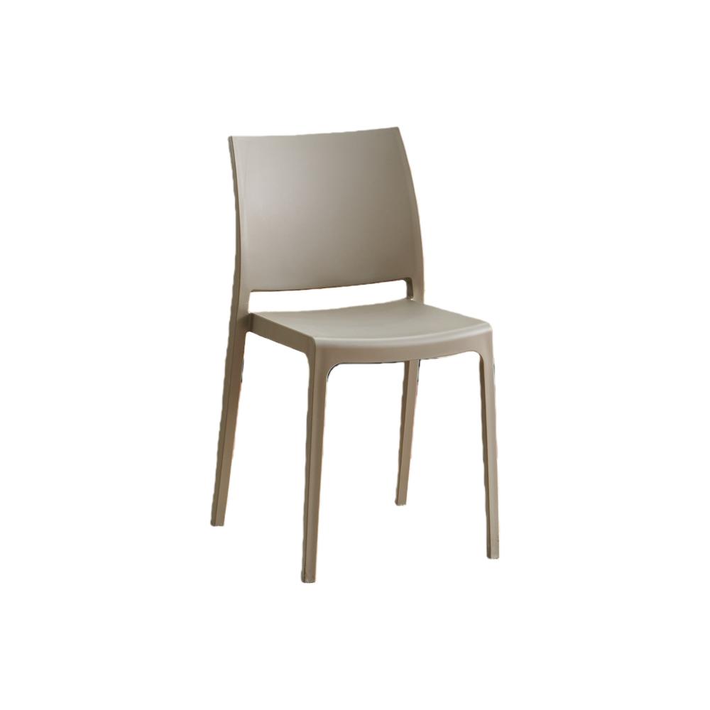 TuHome Soho Modern Dining Chair, Contemporary Compact Accent - Taupe