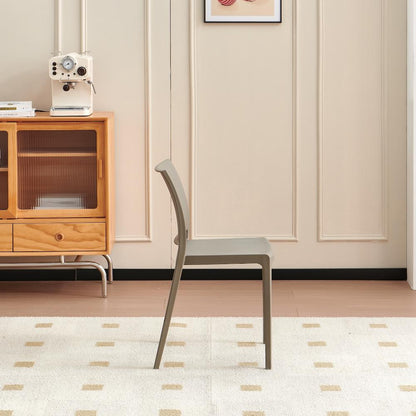 TuHome Soho Modern Dining Chair, Contemporary Compact Accent - Taupe