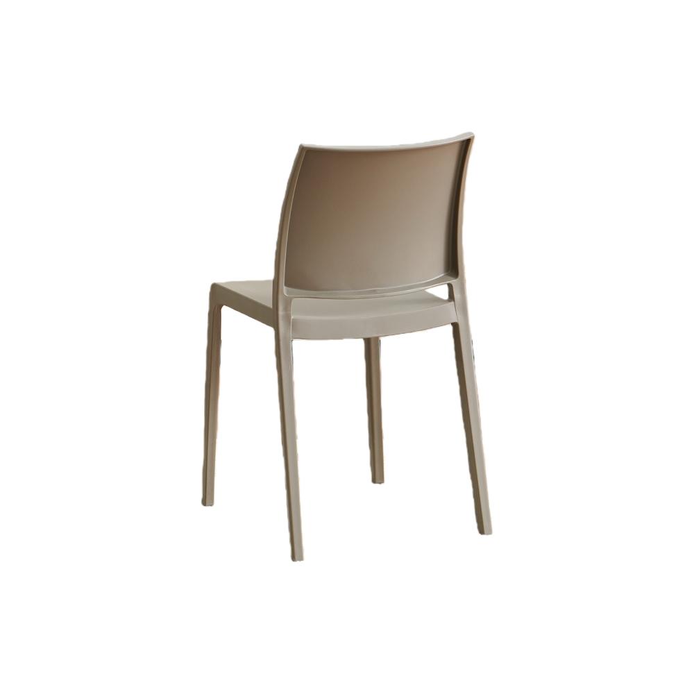 TuHome Soho Modern Dining Chair, Contemporary Compact Accent - Taupe