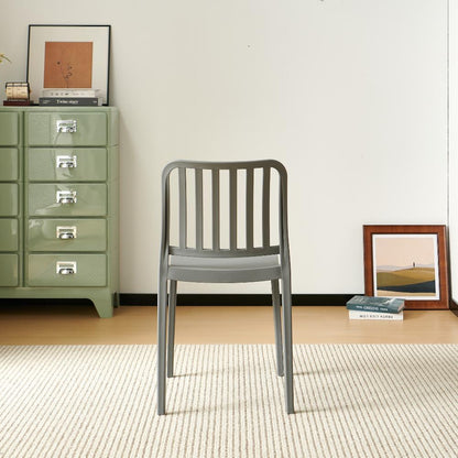 TuHome Brooklyn Industrial Dining Chair, Modern Urban Accent - Dark Grey