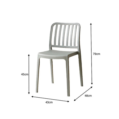 TuHome Brooklyn Industrial Dining Chair, Modern Urban Accent - Dark Grey