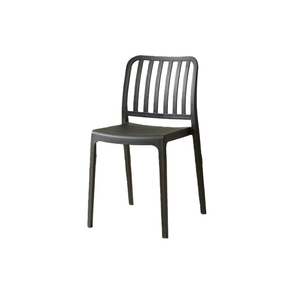 TuHome Brooklyn Industrial Dining Chair, Modern Urban Accent - Black