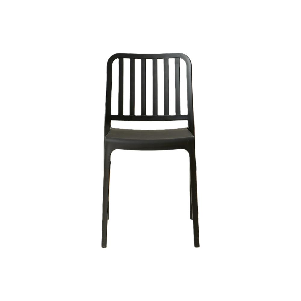 TuHome Brooklyn Industrial Dining Chair, Modern Urban Accent - Black