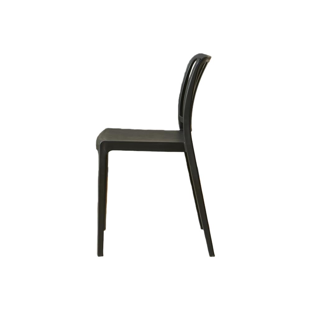 TuHome Brooklyn Industrial Dining Chair, Modern Urban Accent - Black