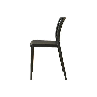 TuHome Brooklyn Industrial Dining Chair, Modern Urban Accent - Black