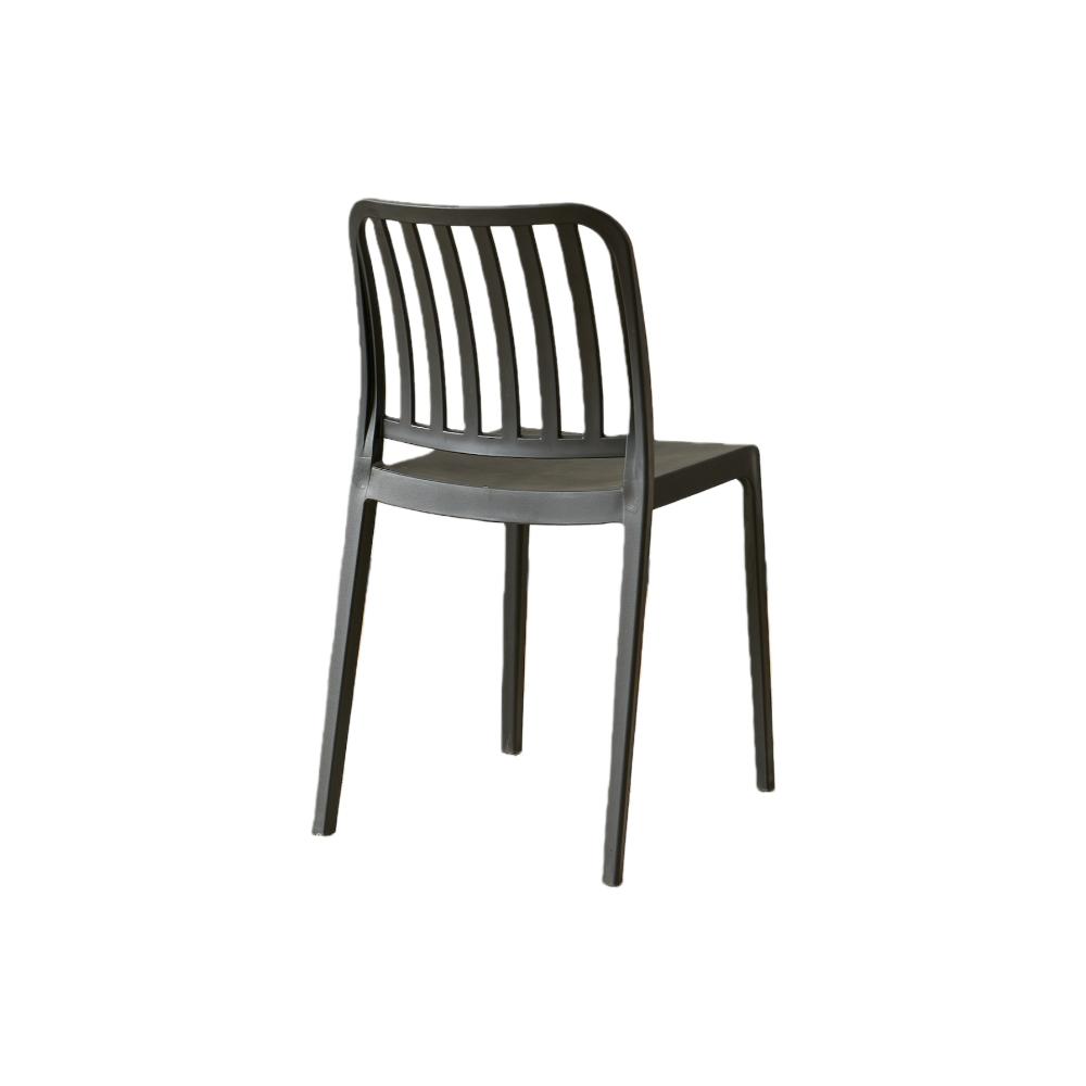 TuHome Brooklyn Industrial Dining Chair, Modern Urban Accent - Black