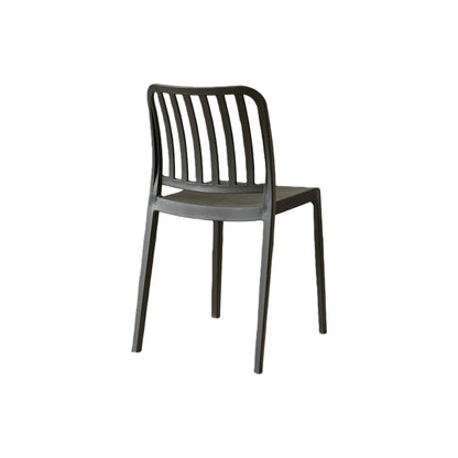 TuHome Brooklyn Industrial Dining Chair, Modern Urban Accent - Black