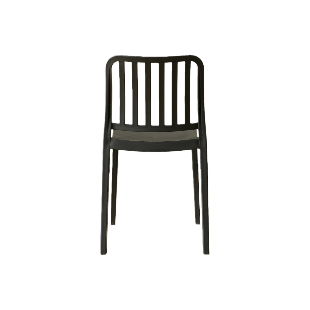 TuHome Brooklyn Industrial Dining Chair, Modern Urban Accent - Black