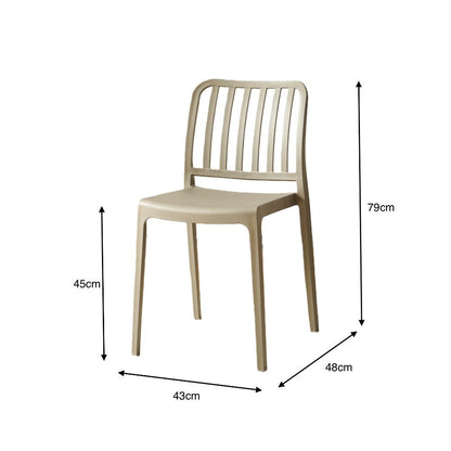 TuHome Brooklyn Industrial Dining Chair, Modern Urban Accent - Taupe