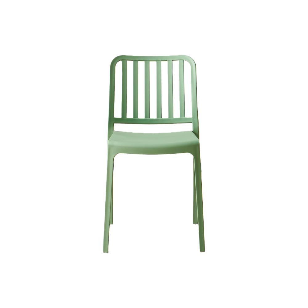 TuHome Brooklyn Industrial Dining Chair, Modern Urban Accent - Green