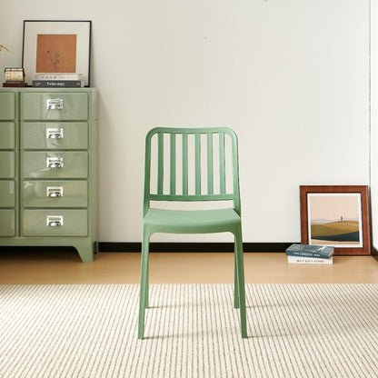 TuHome Brooklyn Industrial Dining Chair, Modern Urban Accent - Green