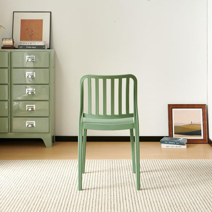 TuHome Brooklyn Industrial Dining Chair, Modern Urban Accent - Green