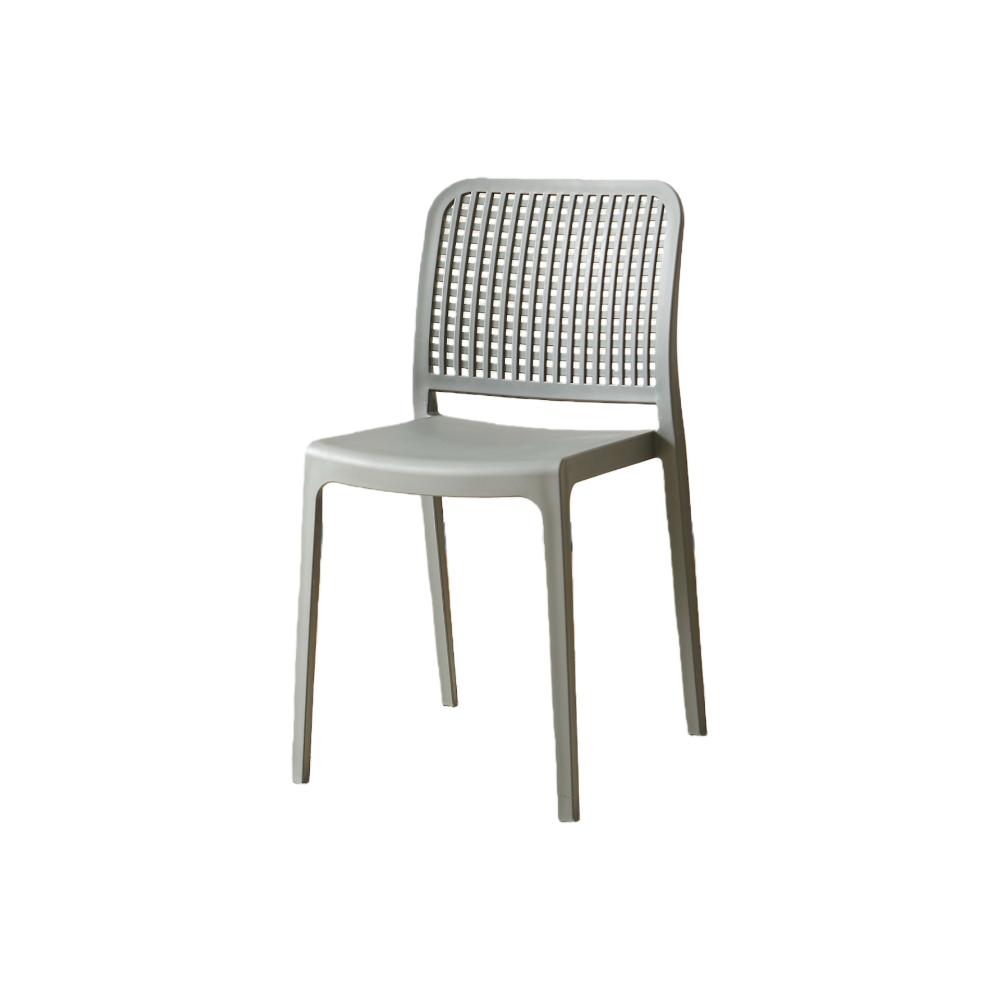 TuHome Bronx Industrial Accent Chair, Modern Urban Dining Ch - Grey