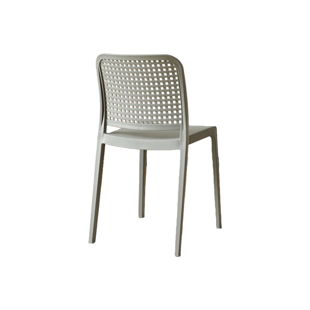 TuHome Bronx Industrial Accent Chair, Modern Urban Dining Ch - Grey