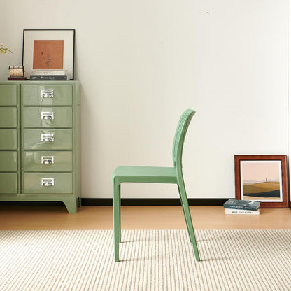 TuHome Bronx Industrial Accent Chair, Modern Urban Dining Ch - Olive