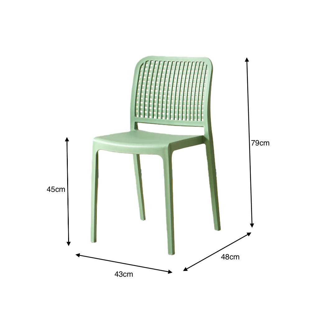 TuHome Bronx Industrial Accent Chair, Modern Urban Dining Ch - Olive