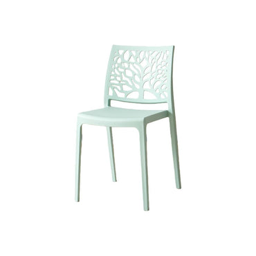 TuHome Harlem Modern Accent Chair, Contemporary Retro Dining - Light Blue
