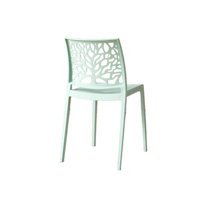 TuHome Harlem Modern Accent Chair, Contemporary Retro Dining - Light Blue