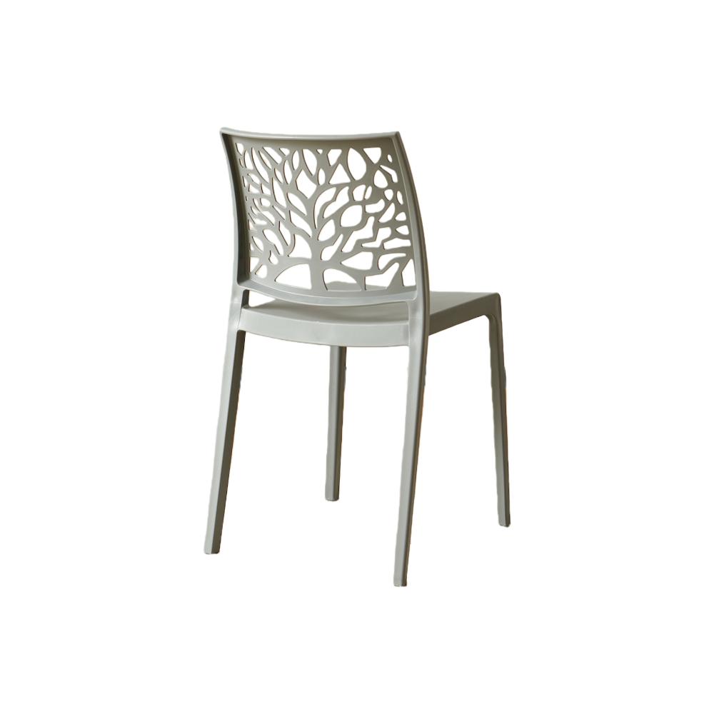 TuHome Harlem Modern Accent Chair, Contemporary Retro Dining - Dark Grey