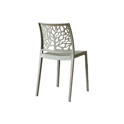TuHome Harlem Modern Accent Chair, Contemporary Retro Dining - Dark Grey