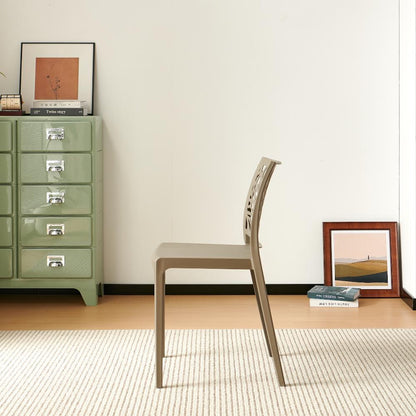 TuHome Harlem Modern Accent Chair, Contemporary Retro Dining - Taupe