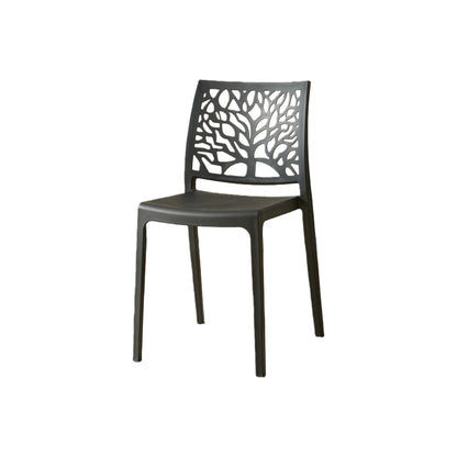 TuHome Harlem Modern Accent Chair, Contemporary Retro Dining - Black