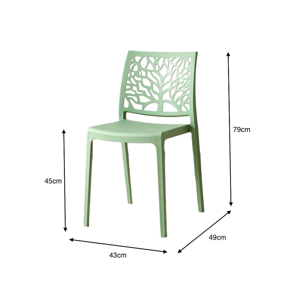 TuHome Harlem Modern Accent Chair, Contemporary Retro Dining - Green