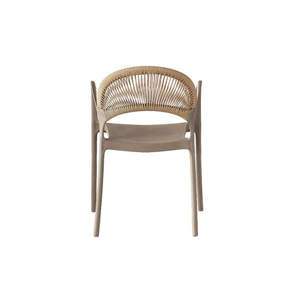 TuHome Daytona Modern Dining Chair, Sophisticated High-Back  - Taupe