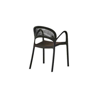 TuHome Daytona Modern Dining Chair, Sophisticated High-Back  - Black