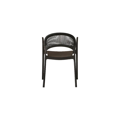 TuHome Daytona Modern Dining Chair, Sophisticated High-Back  - Black