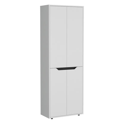 Herrin Storage Cabinet Kitchen Pantry With Four Doors And And Five Interior Shelves