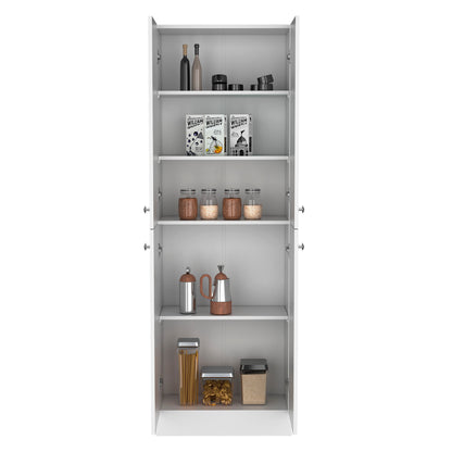 Lynch Kitchen Pantry Storage Cabinet 71" Height, With 4 Doors, 5 Adjustable Shelves, Freestanding Cupboard for Dining Room Living Room, Laundry