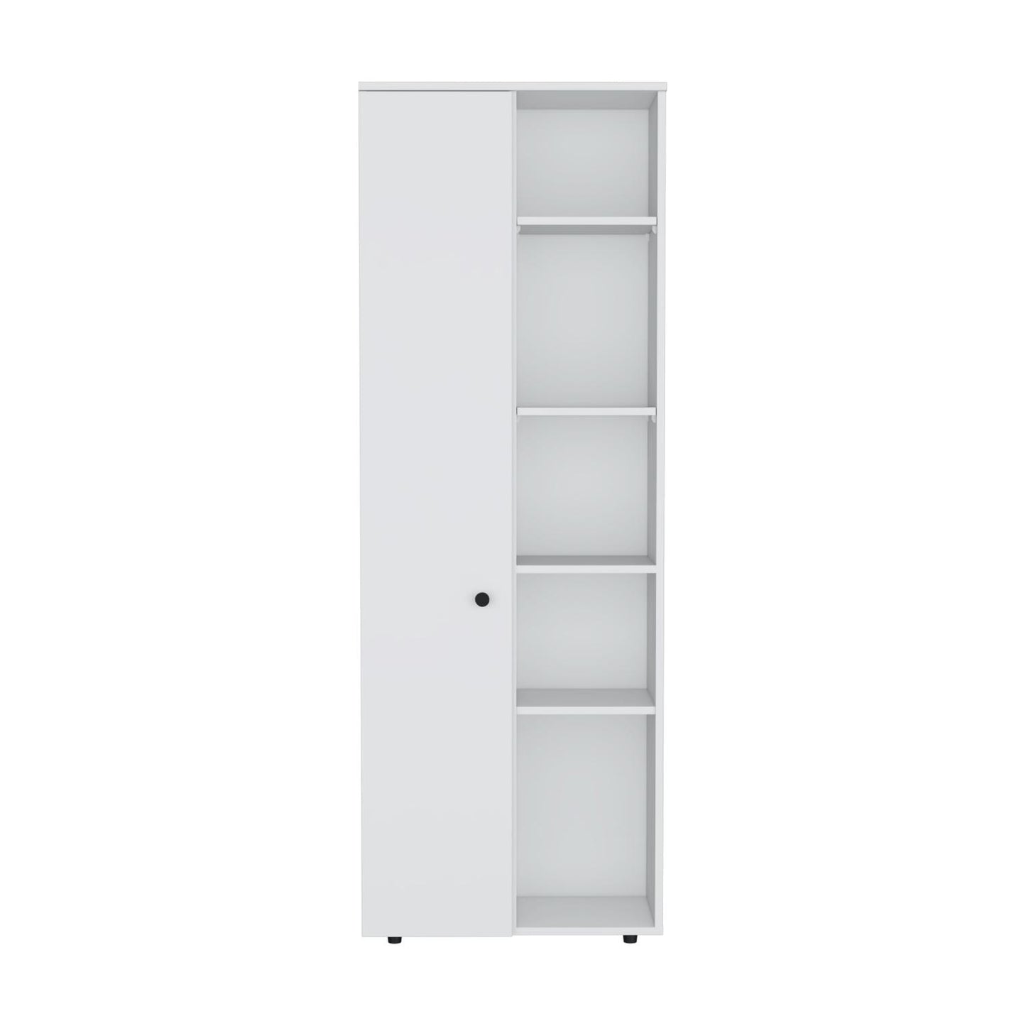 Hoyt Kitchen Pantry Storage Cabinet With And Five Interior And Exterior Shelves