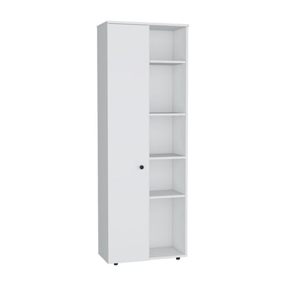 Hoyt Kitchen Pantry Storage Cabinet With And Five Interior And Exterior Shelves