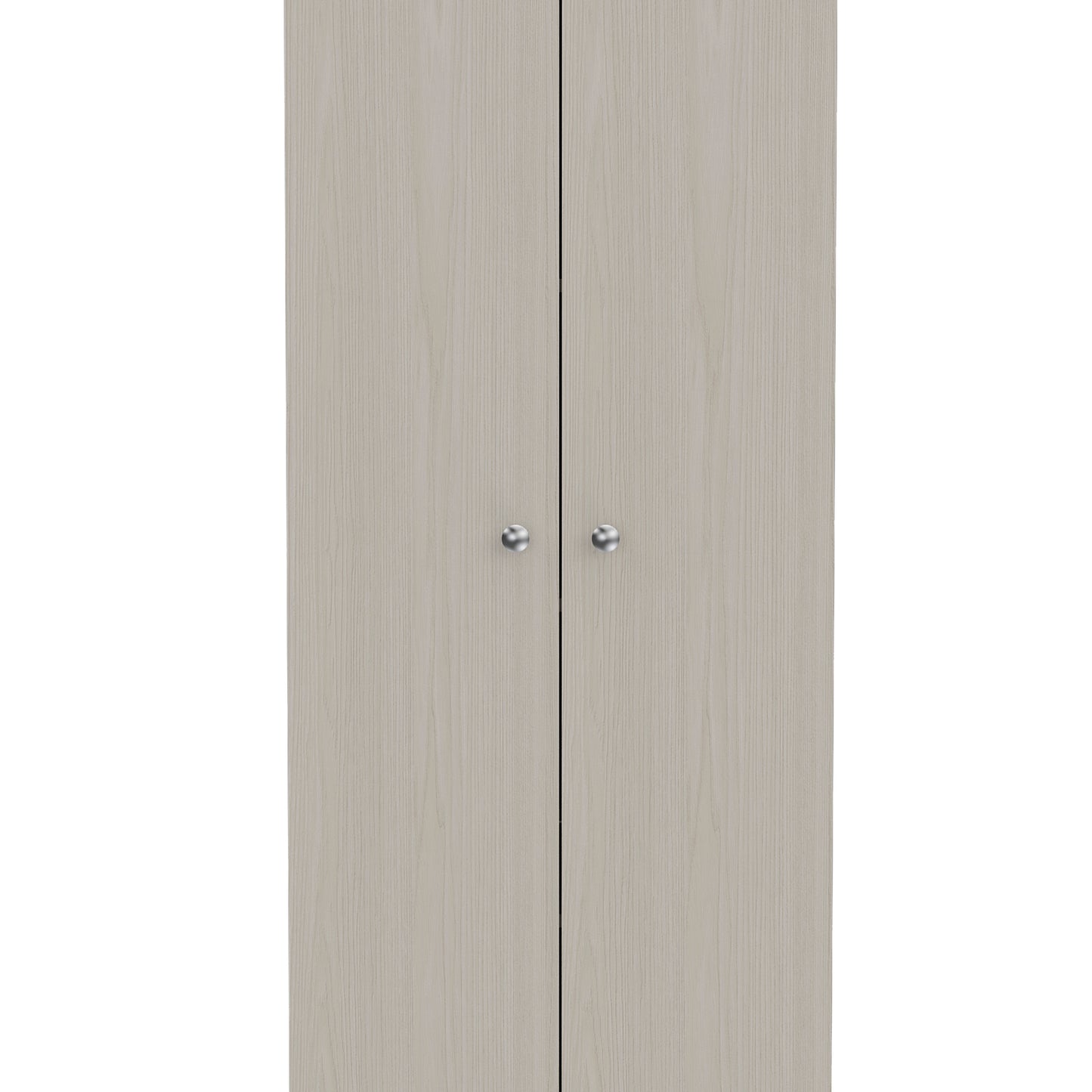 Tuhome Lambardi Tall Multistorage Cabinet with Double Door Design, Five Deep Interior Shelves, Freestanding Vertical Storage Solution for Kitchens, Laundry Rooms, Bedrooms or Utility Areas to Maximize Home Organization