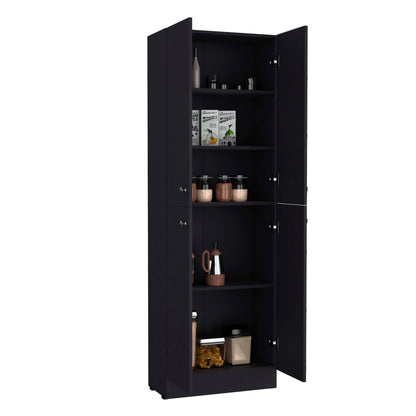 Lynch Kitchen Pantry Storage Cabinet 71" Height, With 4 Doors, 5 Adjustable Shelves, Freestanding Cupboard for Dining Room Living Room, Laundry