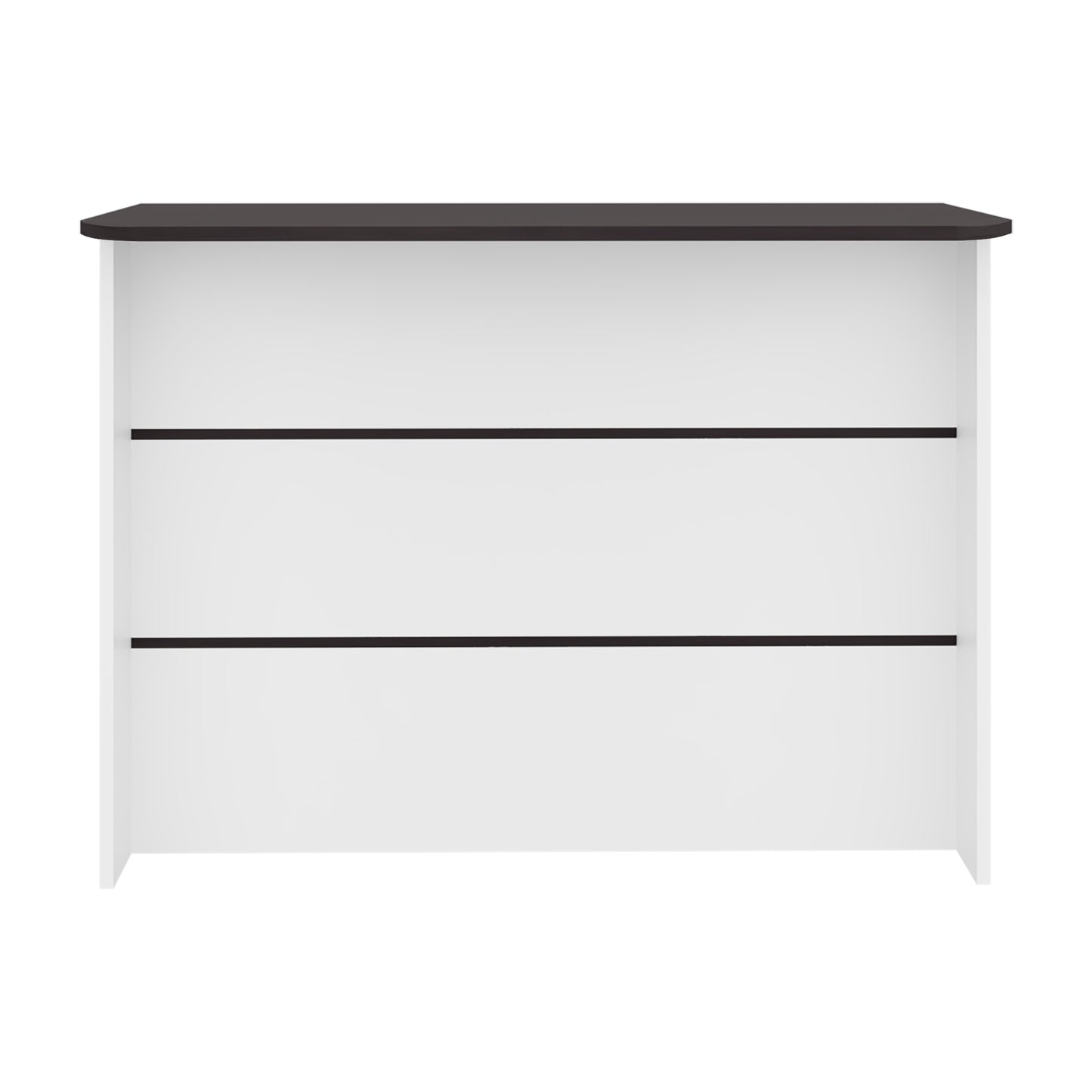 Fendi Kitchen Island with Open Down Shelves, Storage Cabinets, and Top Counter Space For A Modern Kitchen Style or Coffee Station